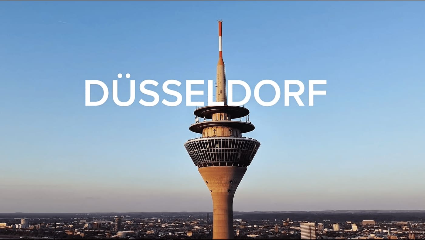 Düsseldorf mit Rheinturm – Studio in Flingern, Grafenberger Allee 157